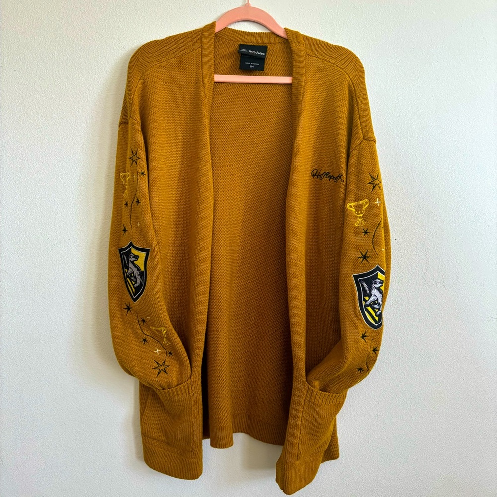 Harry Potter Hufflepuff Embroidered Cardigan